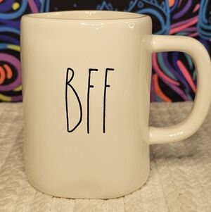 Rae Dunn Chic BFF White Mug